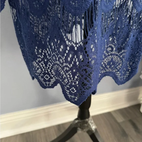 Royal Blue Gracewear Lace Tunic - Picture 5 of 7